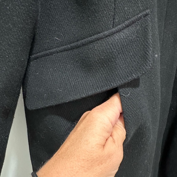 Vince Camuto Black Wool 3/4 Jacket Size L - Picture 4 of 8